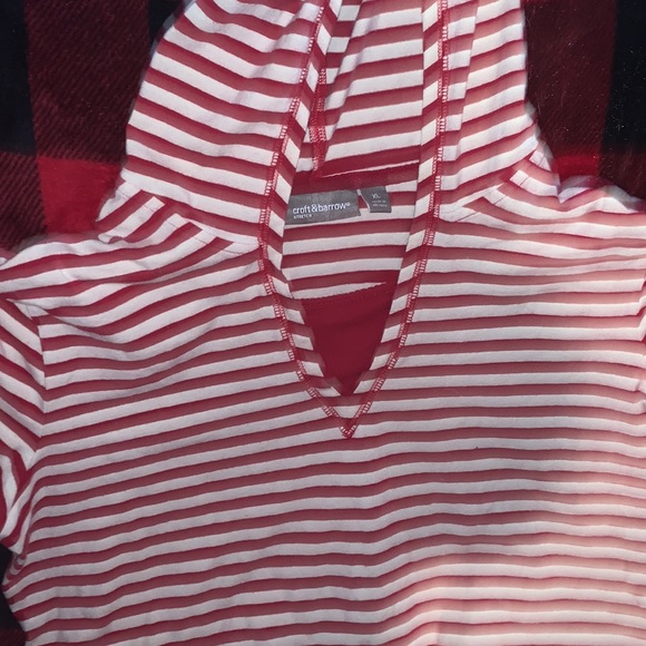 Red Striped Long Sleeved Shirt - Picture 2 of 2